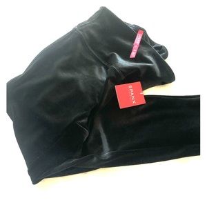 Spanx Black Velvet Leggings